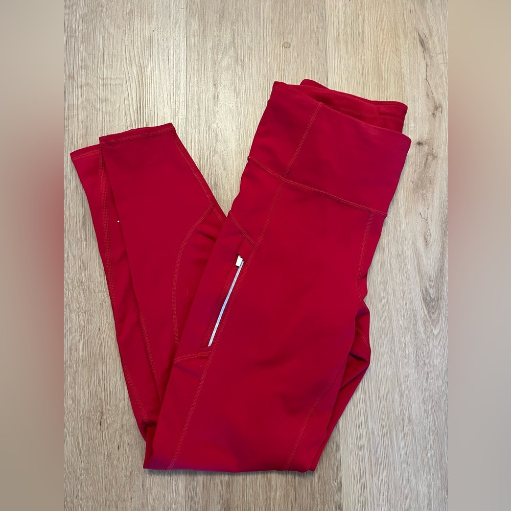 Athleta Rainier Tight Size Small Red! - Picture 4 of 4